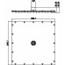 Ferro Niagara głowica talerzowa deszczowni 30 x 30 cm RUPV/246.0