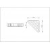 NIMCO Narożna półka druciana 175x175x51mm OP102N-26