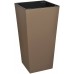 PLASTKON In-& Outdoor doniczka Elise z wiklinowym wzorem 30 cm taupe