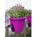 PLASTKON BALCONIA OVI Donica balkonowa na poręcz 26 cm turkus