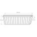 PLASTKON Doniczka balkonowa Garden 100 cm antracyt