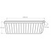 PLASTKON Doniczka balkonowa Trend 100 cm brązowa