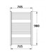 KORADO KORALUX LINEAR Classic Grzejnik łazienkowy KLC 900.750 white RAL 9010