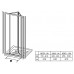 RAVAK SUPERNOVA SDZ3-90 drzwi prysznicowe białe Transparent, 02V70100Z1