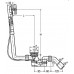 VIEGA Multiplex Zestaw odpływowy wannowy z przelewem Visign M5 101 909