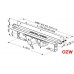 Ravak OZW odpływ liniowy 10° 105 cm X01635