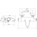 OUTLET RAVAK TE 082.00/150 Termostatyczna wannowa naścienna X070046