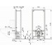 ALCAPLAST Rama montażowa do wiszącego WC kombi A113/1200