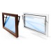 ACO Okno do pomieszczen niemieszkalnych IZO szkło 40 x 40 cm białe F1020