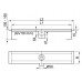 ACO ShowerDrain Rozwiązanie liniowe z kołnierzem do niskich posadzek 70 cm 0153.73.36