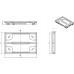 ACO Vario 2.0 Hybrydowa podstawa 75 x 50 cm, H80, polimerbeton/PP 3003042