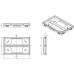 ACO Vario 2.0 Hybrydowa podstawa 60 x 40 cm, H80, polimerbeton/PP 3003044