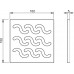 ALCAPLAST Design kratka 102 × 102 × 5 stal nierdzewna MPV002