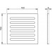 ALCAPLAST Design kratka 102 × 102 × 5 stal nierdzewna MPV003