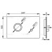 ALCAPLAST Flat Przycisk sterujący do systemów podtynkowych, stal nierdzewna STING-INOX
