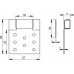 ALCAPLAST Drzwiczki rewizyjne magnetyczne (do płytek) BASIC AVD005