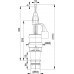 ALCAPLAST Zawór spustowy ECOLOGY do spłuczek o wysokości 1000, 1200 nr A06E