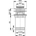 ALCA Plast Spust umywalki click/clack 5/4" metalowy, mały korek A391