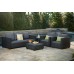 ALLIBERT SALTA 3 Sofa, 200,5 x 84 x 65,5 cm, grafit/szary 17206018