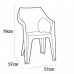 ALLIBERT DANTE Krzesło ogrodowe, 57 x 57 x 79 cm, brązowy 17187058