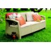 ALLIBERT Sofa ogrodowa CORFU LOVE SEAT MAX, brązowy 17197959