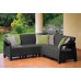 ALLIBERT CORFU RELAX Sofa narożna, 190 x 190 x 79 cm, grafit/jasny szary 17208435