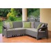ALLIBERT CORFU RELAX Sofa narożna, 190 x 190 x 79 cm, cappuccino/beżowy 17208435