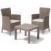 ALLIBERT MIAMI Fotel z poduszką, 62 x 60 x 89 cm, cappuccino 17200037