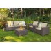ALLIBERT CALIFORNIA Sofa 199 x 68 x 72 cm, cappuccino/piaskowy 17196779