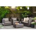 ALLIBERT SALTA 2 Sofa, 141 x 84 x 65,5 cm, grafit/szary 17206012