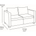 ALLIBERT SALTA 2 Sofa, 141 x 84 x 65,5 cm, grafit/szary 17206012