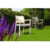 ALLIBERT SAMANNA Krzesło ogrodowe, 53 x 58 x 83 cm, brązowy 17199558