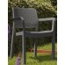 ALLIBERT SAMANNA Krzesło ogrodowe, 53 x 58 x 83 cm, grafit 17199558