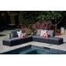 ALLIBERT SAPPORO 2 Sofa, 130 x 84 x 63,5 cm, grafit/szary 17206028