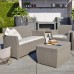 ALLIBERT Zestaw mebli ogrodowych CORONA brown+beige 17198017