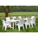 ALLIBERT SPRING Krzesło ogrodowe, 59 x 67 x 88 cm, biały 17186172
