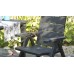 ALLIBERT BRASILIA Regulowany fotel ogrodowy antracyt 17200064