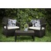 ALLIBERT Zestaw mebli Tarifa Balcony Set brąz 206480