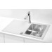 ALVEUS KARAT 10 Zlewozmywak stalowy/szklany, 860 x 500 mm, prawy, biały 1103658
