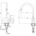 ALVEUS Zestaw FALCON 30 Zlewozmywak 780x435 mm + bateria TONIA, czarny