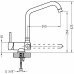 ALVEUS FLEXY WINDOW Bateria kuchenna, podokienna, chrom 1062366