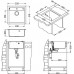 ALVEUS Zestaw FORMIC 20 Zlewozmywak 520x510 mm + bateria ELZA, Chocolate 03 + stal