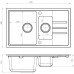 ALVEUS Zestaw INTERMEZZO 70 Zlewozmywak 780x480 mm + bateria NINA, czarny