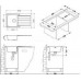 ALVEUS LINE 20 Maxim Zlewozmywak stalowy, 860 x 500 mm, satyna 1085945