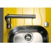 ALVEUS Wave 10 zlew kuchenny ze stali nierdzewenej / szkło, 620 x 500 mm, żółty 1102934