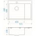 ALVEUS QUARTO 20 Zlewozmywak stalowy, 615 x 480 mm 1124383