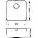 ALVEUS LUNO 30 Zlewozmywak stalowy, 400 x 400 mm 1129251