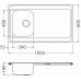 ALVEUS CLASSIC PRO 70 Zlewozmywak stalowy, 1000 x 600 mm, satyna 1130471