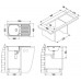 ALVEUS BASIC 170 Zlewozmywak stalowy, 780 x 435 mm, satyna 1083404