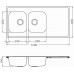 ALVEUS CLASSIC PRO 100 Zlewozmywak stalowy, 1200 x 600 mm, satyna 1130474